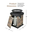 thumbnail image 2 of Patiojoy Outdoor 40,000BTU Propane Fire bowl Column Fire Pit Heater w/PVC cover & Lava Rocks, 2 of 6