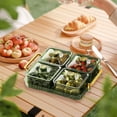 thumbnail image 4 of Kaireo Snack Serving Tray with Lid & 4 Removable Bowls , Divided Platter for Cookies Chips Dip Ideal for Indoor Parties & Gatherings, 4 of 6