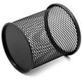 thumbnail image 2 of UPGRATOR 4Pcs Black Metal Pencil Cup Mesh Holder Round Organizer for Desk Supplies and Pens, 2 of 8