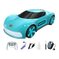 thumbnail image 1 of Coche de Control remoto RC Baoblaze modelo de coche con luces y spray regalo Reloj remoto azul, 1 of 8
