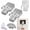 20pcs, variant on 10 Pack Drywall Repair Clips Kit,1/2 inch Drywall Fastener Clip with 20 Screws,Heavy-Duty Stainless Steel Professional Hole Repair Patch Kit for Wall,No-Stud Easy Drywall Repair Made Simple