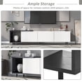 thumbnail image 3 of DEALTOPS Modern TV Stand with Large Drawers and Open Compartment for TVs up to 80'' - White, 3 of 8