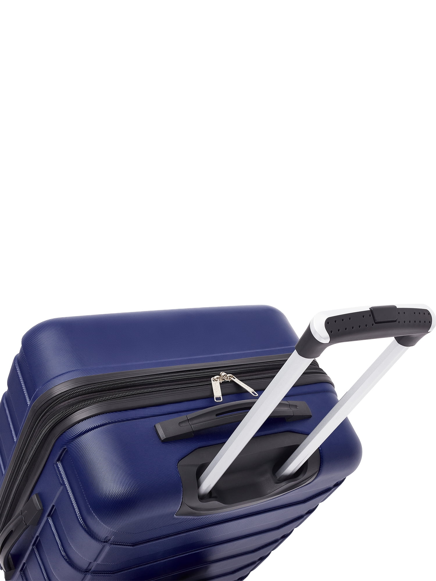 Wrangler 4 Piece Rolling Hardside Luggage Set, Black