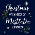 thumbnail image 2 of Boy's Lost Gods Christmas Wishes and Mistletoe Kisses  Graphic Tee Navy Blue Small, 2 of 4