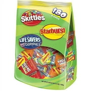 Skittles, Starburst, and Life Savers Halloween Candy Variety Pack, 67.9 Oz., 180 Count