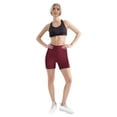thumbnail image 4 of Arnsht Biker Shorts Women with Pockets High Waisted Stretch Underpants Workout Spandex Tummy Control Gym Running Yoga Shorts Red XL, 4 of 9