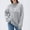 Gray, variant on Women's Funny Graphic Print Oversized Pullover - Knit Long Sleeve Shirt, Casual Comfy Loose Fit Sweater