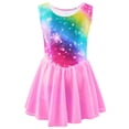thumbnail image 5 of WIBACKER 3-12Y Sleeveless Gymnastics Ballet Leotard with Skirt for Girls Sequin Unicorn Dance Dresses Yoga Sports, 5 of 15