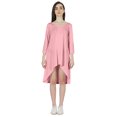 thumbnail image 2 of Inkmeso Solid Summer Casual Tunic Dress For Women's Short Mini Dresses With Button Placket, 2 of 7