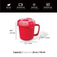 thumbnail image 3 of Starfrit Easy Lunch Soup Container - 24oz/710ml / Airtight & Leakproof - 4-Sided Locking Lid, 3 of 5