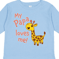 thumbnail image 4 of Inktastic My Papa Loves me- cute giraffe Boys or Girls Long Sleeve Toddler T-Shirt, 4 of 5