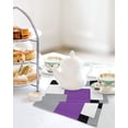 thumbnail image 7 of Purple Grey Black Geometric Dish Towels Set,Waffle Weave Kitchen Towels 4Pcs,Middle Century Art Abstract Aesthetics Microfiber Hair Face Bath Tea Towel Absorbent Cleaning Dish Cloths 12"x12", 7 of 7