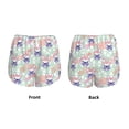 thumbnail image 3 of Pofeuu Bulldog Print Women's Athletic Shorts Running Workout Shorts Tummy Control Quick Dry Gym Shorts with Pockets Double layer sports shorts-Small, 3 of 7