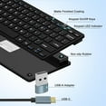 thumbnail image 4 of ERDS-Ultra-Slim 78keys USB-C Mini Wired Keyboard with Media Hotkeys for Apple Mac Pro, MacBook 56Pro/ iMac, Air, Mac Mini, Laptop Computers, Windows Desktop PC 11/10/8/7, With USB-C to A OTG Adapter,, 4 of 4