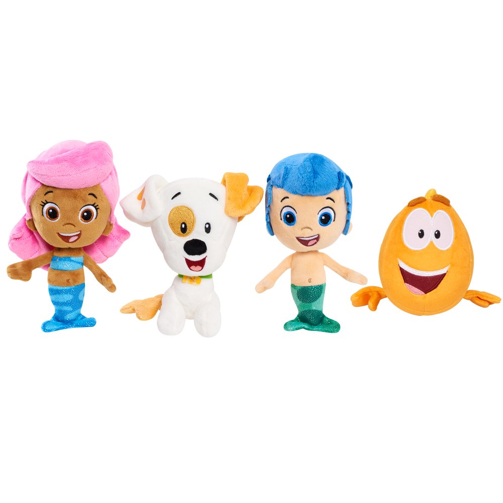 Bubble Guppies Bean Plush Bundle Gil, Molly, Bubble Puppy & Mr Grouper