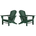 thumbnail image 1 of Chaise Adirondack Classique d'Extérieur (Ensemble de 2) Vert Foncé, 1 of 7