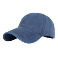 thumbnail image 2 of Gorra de béisbol lavada Gorra de béisbol clásica de Cierre de hebilla ajustable Sombrero Gorra para golf deportiva para : primavera, verano, - Azul Azul Magideal Gorra de béisbol lavada, 2 of 5
