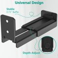 thumbnail image 4 of Soporte de pared para barra de sonido WALI Universal SLK202, negro, 4 of 8