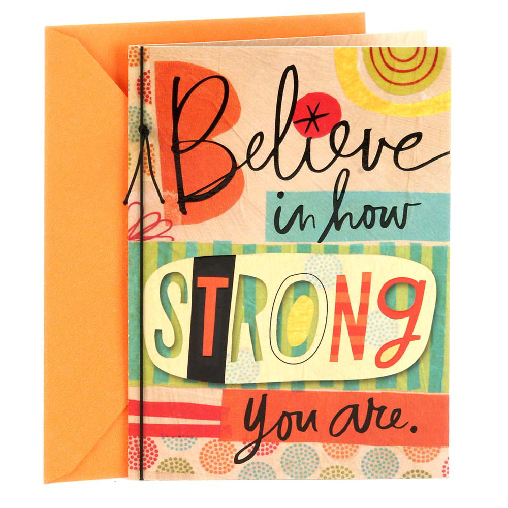 Hallmark Encouragement or Thinking of You Card (Believe in How Strong ...