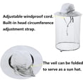 thumbnail image 4 of Mosquito Netting Bee Keeper Hat,Garden Bug Gnats Face Cover Head Net Veil Costume Dog Grooming Cap for Women Men Fishing 1Pack, 4 of 6