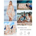 thumbnail image 5 of Orange Starfish Beach Towels Oversized Super Absorbent, Rustic Ocean Coastal Shells Conch Coral Lightweight Bath Towel Quick Dry Sets For Bathroom/Pool/Rv Camping/Beach Play/Gym Room/Picnic 23"x47", 5 of 8