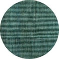 thumbnail image 1 of Ahgly Company Indoor Round Abstract Light Blue Modern Area Rugs, 5' Round, 1 of 4