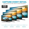 thumbnail image 7 of FVH Down Angled Micro HDMI Male to HDMI 2.1 Female UHD Extension Gold Converter Adapter Support 8K 60hz HDTV, 7 of 7