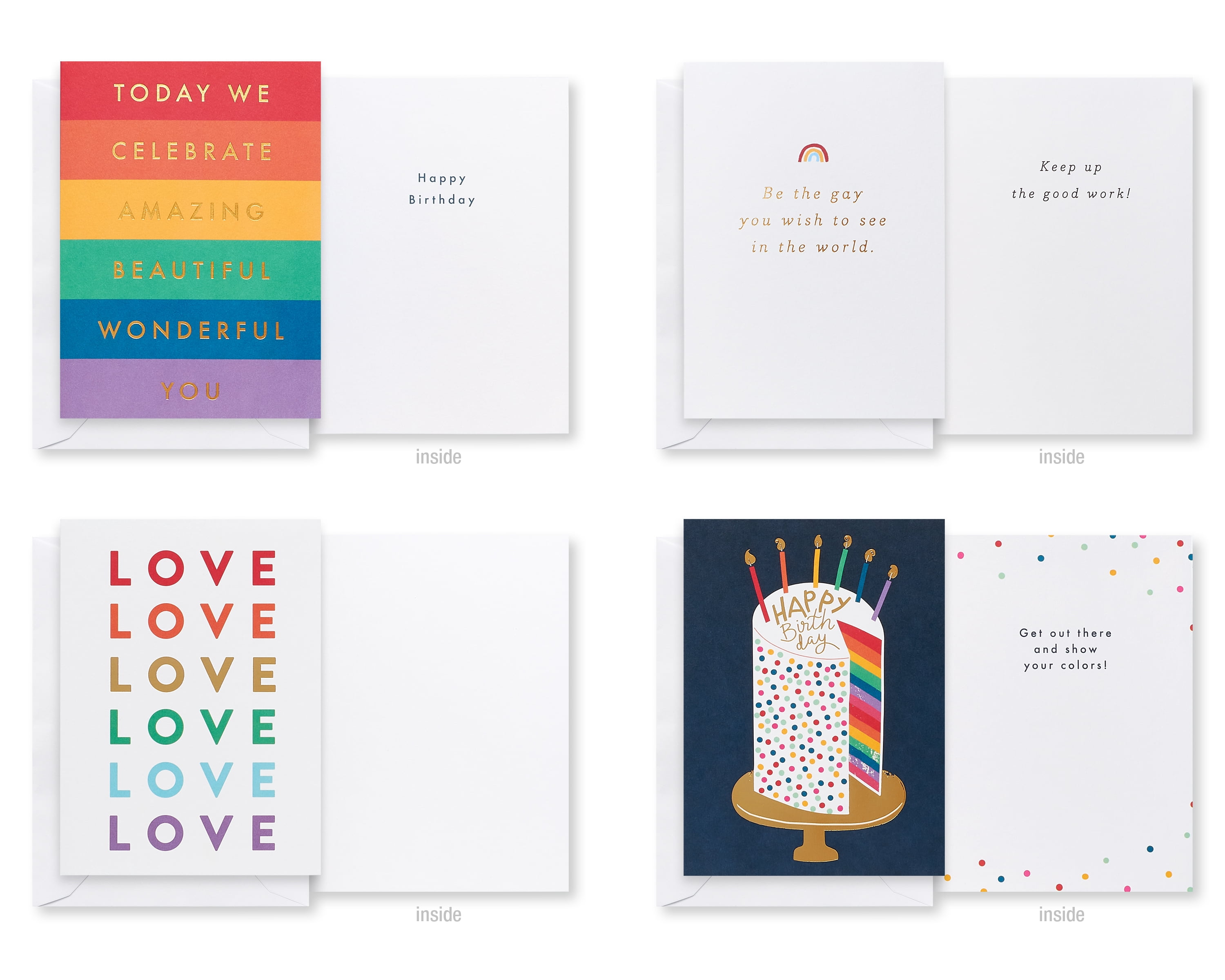 American Greetings Pride Cards, LGBTQ+ Bundle (32-Count)