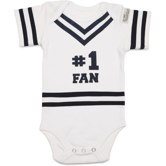 Navy & White - 0-6 Months Infant Onesie