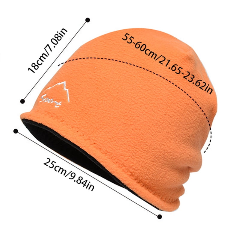 YVNAURA Men Women Winter Beanie Reversible Polar Fleece  display picture 2
