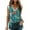 Green, variant on Pntutb Womens Plus Size,Fashion Women's V-Neck Sleeveless Lace Blouse T-Shirt Floral Printing Loose Tops