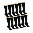 thumbnail image 3 of Yacht & Smith Slouch Socks for Men, Extra Slouch Cotton Boot Socks (6 - 12 Pairs) (12 Pairs, Black), 3 of 4