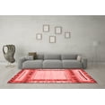 thumbnail image 3 of Ahgly Company Indoor Square Abstract Red Contemporary Area Rugs, 3' Square, 3 of 4
