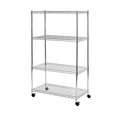 thumbnail image 5 of Seville Classics UltraZinc 4-Shelf Wire Shelving Rack with Wheels, 14x30x48-Inch, 5 of 5