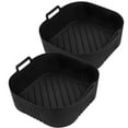 thumbnail image 6 of 2 Pcs Silicone Air Fryer Liner Non-Stick Baskets For Cosori6.2L Na230, 6 of 8