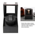 thumbnail image 4 of Watch Winder  Leather Watch Winder Single Automatic Watch Winder With Quiet Motor Wristwatch Display Case Box 100-240V US, 4 of 8