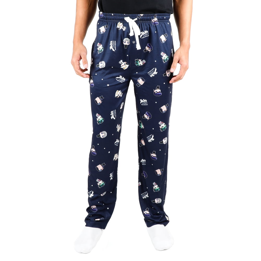 JoJo s Bizarre Adventures Anime All Over Print Men s Black Sleep Pajama Pants-L
