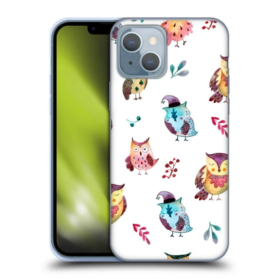 Head Case Designs Officially Licensed Haroulita Animals Owl Soft Gel Case Compatible with Apple iPhone 14