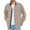 Khaki, variant on HAiming Men's Casual Shirt Jackets Long Sleeve Button down Lapel Coat Fall Winter Plus Size Casual Outwear with Pocket
