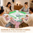 thumbnail image 3 of Pink and Green Pickleball Martini Mahjong Tablecloth 55" x 55" Tablecloth , Table Cloth and Table Covers, Stain Resistance Polyester Table Cover for, 3 of 6