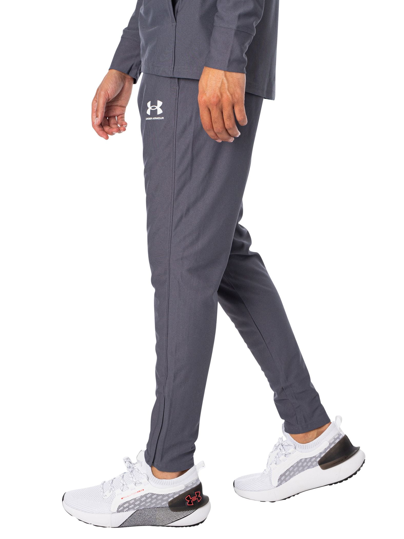 Under Armour KDUロゴ入りシャツ LG グレー UNDER ARMOUR アンダーアーマー Tシャツ ライトグレー×レッド