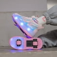 thumbnail image 6 of Kids Roller Skates Light up Shoes with Wheels Shoes LED USB Charging Roller Sneakers for Girls Boys Birthday Christmas Gift, 6 of 19