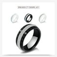 thumbnail image 3 of Minnieouse Anillo de cerámica de moda para mujer, joyería de boda elegante y versátil, anillos para boda, anillos de mujer Ropa, zapatos y accesorios Miscelánea AB negro Talla 9, 3 of 6