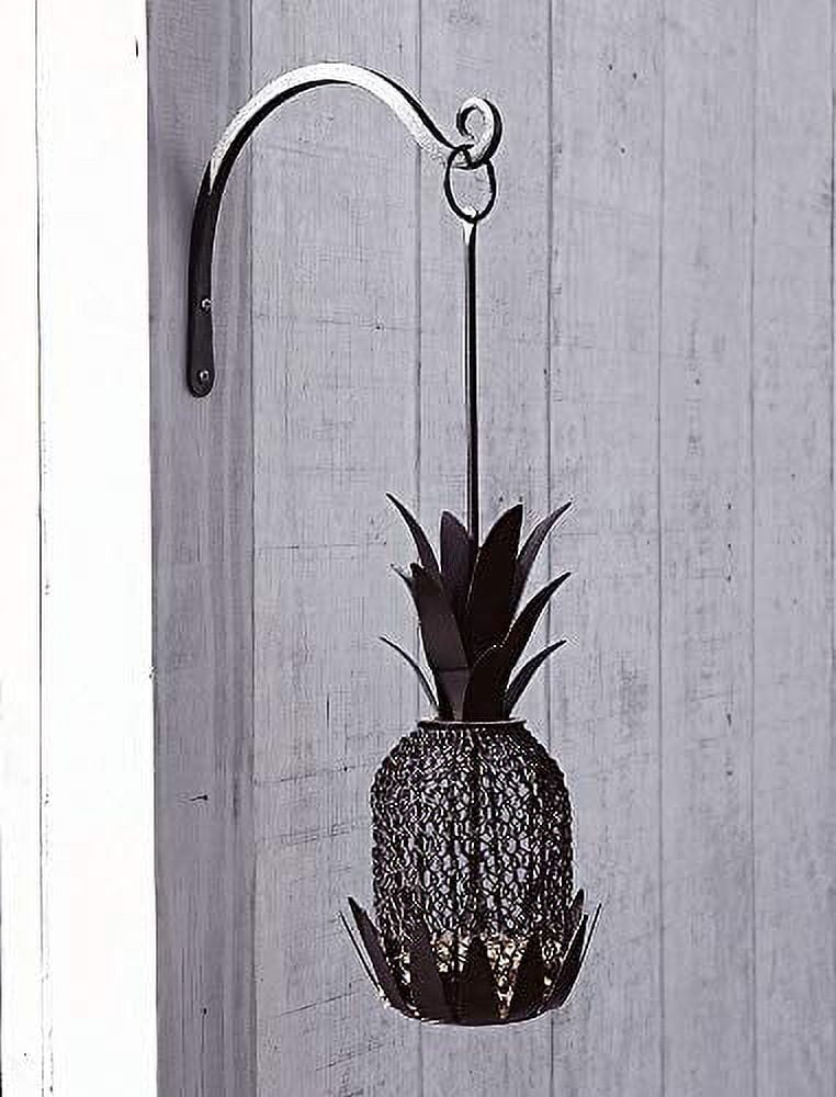 Panacea 7 In. Black Powder Coated Curved Wrought Iron Hanging