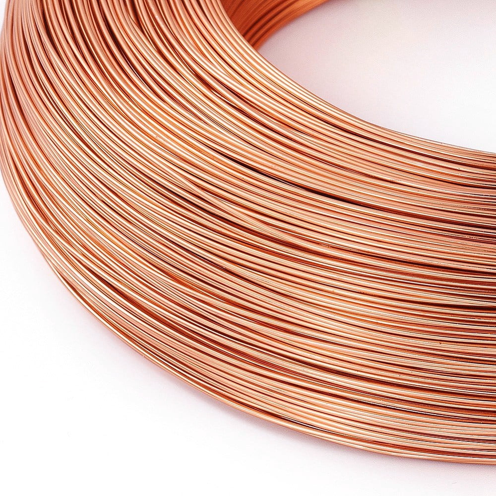 Anodized Aluminum Wire Bendable Metal Craft Wire Flexible Craft Wire for Beading Jewelry Craft Making Sandy Brown 20 Gauge 0.8mm 300m/500g(984.2 Feet/500g)