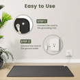 thumbnail image 3 of Awami Grounding Mat – Indoor Earthing Mat | 15 ft Cord, Carbon Surface for Sleep | 24" x 16", 1 pack, 3 of 11