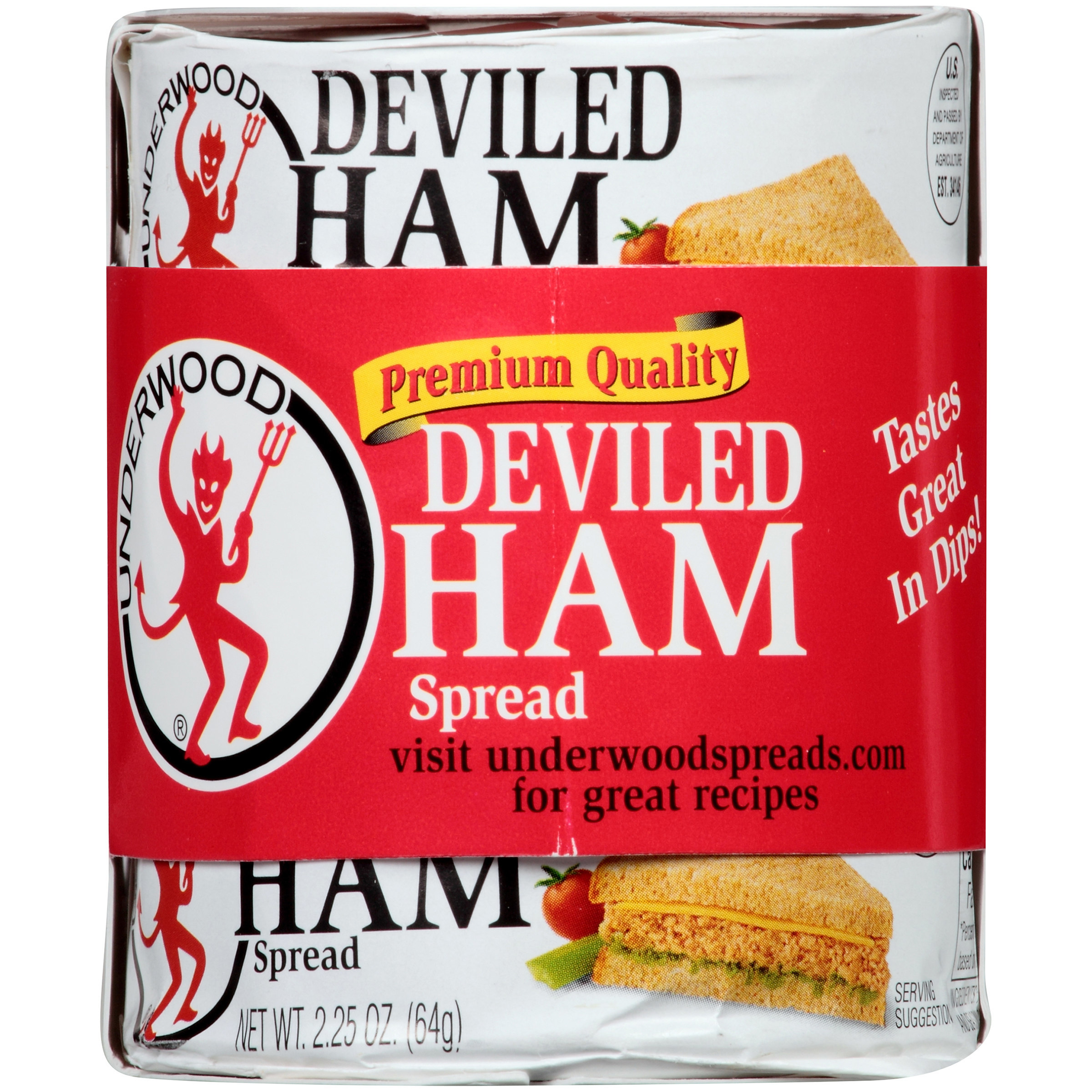 Underwood Deviled Ham Spread 6-2.25 oz. Cans