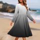 thumbnail image 5 of TaTaai Women's Casual Long Sleeve Tunic Top Round Neck Printed Loose Fit with Pockets Soft Stretchy Long Blouse for Spring Fall Gift, 5 of 6