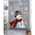 thumbnail image 4 of Gray Christmas Shower Curtain, Xmas Snowman Red Birds Snowflake Waterproof Washable Boho Funny Cute Shower Curtains Set for Bathroom Farmhouse Bathtubs Decor with Hook, 48"Wx72"L, 4 of 7