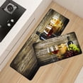 thumbnail image 3 of Wine 3D Kitchen Mat Anti-Fatigue Kitchen Rug Set Wine Grapes French Gourmet Tasting Washable Non-Slip Runner Rugs and Carpets for Home Office Laundry Room, 17.3x28+17.3x47 inch, 2 Piece, 3 of 6